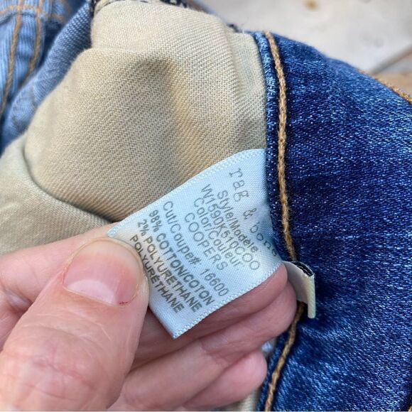 Rag& bone Dre Low-Rise Slim Boyfriend Ankle Jeans size 25 - Picture 15 of 16